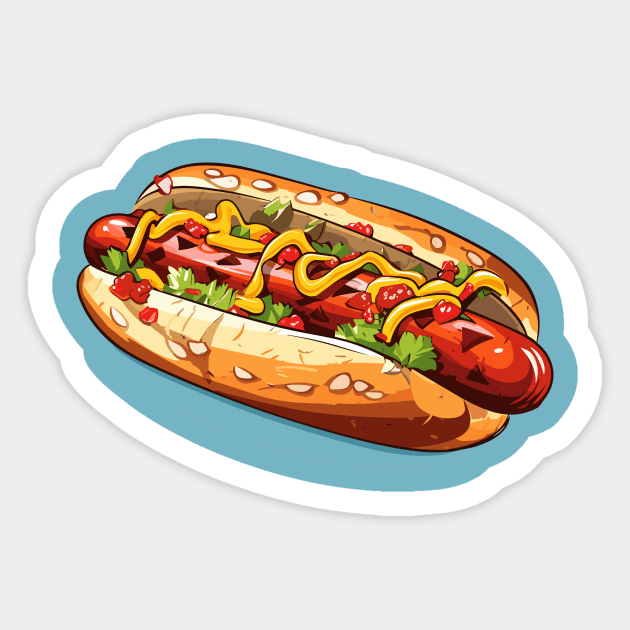 Hot Dog Sticker by siriusreno